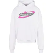 Mister tee Sweat-shirt gris / gris foncé / rose néon / blanc
