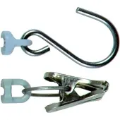 Pesola Set d'accessoires pour la ligne Medio / Micro, pince et crochet, Relieuse : accessoires, Argent