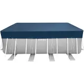 Intex Bâche de protection pour piscine 400 x 200 cm rectangulaire Deluxe avec débord de 20 cm 28079