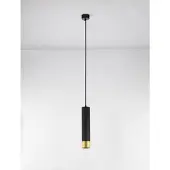 Nova Luce Suspension design Picto 30cm noir avec or
