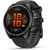 Garmin - Montre GPS - Fenix 8 Pro Amoled 47mm Sapphire Titane/Carbon Gray en Titane - Gris