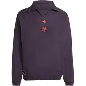 Adidas Sweat de sport 'FC Bayern München Terrace Icons' violet foncé / rouge vif