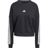 Adidas Sweat de sport 'ESSENTIALS 3-STRIPES FRENCH TERRY' noir / blanc