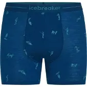 Icebreaker Merino 150 Anatomica Snow Day Boxers Bleu S Homme