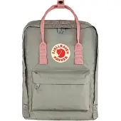 Fjällräven Sac à dos 'Kånken' gris fumé / rose / rouge