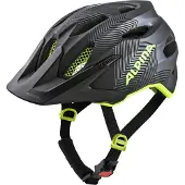 Alpina Casque Alpina Carapax JR pour enfants, noir et jaune - Taille (51- 56cm)