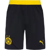 Puma BVB Shorts Replica w/ blocking BLACK-FASTER YELLOW M