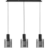 Nova Luce Suspension design Mirbi 3 lumières noir droit