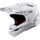 Alpinestars Supertech S-M10 Solid Helmet Ece 22.06 White Glossy Taille 2XL