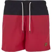 Urban Classics Shorts de bain rouge pastel / noir