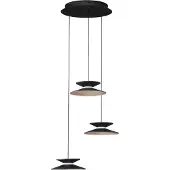 Nova Luce Suspension design Morfi 3 lumières noir