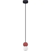 Nova Luce Zero - lampe suspendue - Ø 8 x 115 cm - rouge