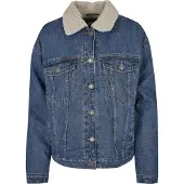 Urban Classics Veste mi-saison crème / bleu denim