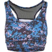 Urban Classics Soutien-gorge bleu roi / rose ancienne / noir