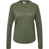 Hummel Mt Vanja Long Sleeve T-shirt Vert S Femme
