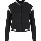 Urban Classics Veste de survêtement noir / blanc