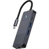 Rapoo USB-C Multiport Adapter 8-in-1, grau