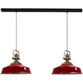 Bamyum Asletl Pendelleuchte Rot x2 Flamme (E27)