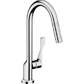 Axor Mitigeur de cuisine monocommande AXOR Citterio 250 avec douchette extractible, chrome