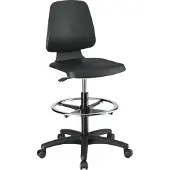 Magni Chaise Labsit 4 blanc Mousse intégrée, avec roulettes 4016849592145