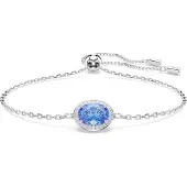 Swarovski Constella Bracelet ovale coupe bleu, (24 cm, Métal )