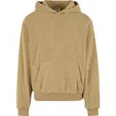 Urban Classics Jaquard Velvet Hoodie Beige M Homme