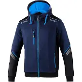 Sparco Ndis Full Zip Sweatshirt Bleu S