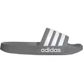 Adidas Mule 'Adilette' gris / blanc