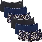 Sloggi Culotte beige / bleu / noir