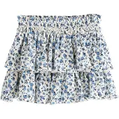 Next Jupe bleu clair / noir / blanc