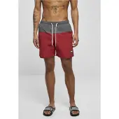 Urban Classics Shorts de bain pierre / rouge feu