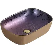 Mexen Lavabo RITA motif violet/doré 45 cm
