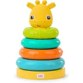 Bright Starts Bright d marre la tour girafe empilage jouet multicolor unisexe 6 mois + jouets d'empilement pour b b et jouets sensoriels pour b b s