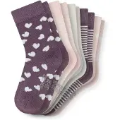 Schiesser Chaussettes 'Rainbow' écru / violet / rose / blanc