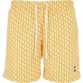 Urban Classics Shorts de bain orange clair / blanc