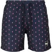 Urban Classics Shorts de bain bleu nuit / rose clair