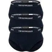 Emporio Armani pour homme. EM000258_AF14132 Lot de 3 slips en tricot extensible marine (M), Homewear, Coton