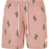 Urban Classics Shorts de bain vert clair / pêche