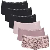 Sloggi Culotte rose / noir