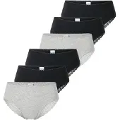 Schiesser Slip gris chiné / noir