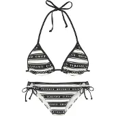 Elbsand Bikini noir / blanc cassé