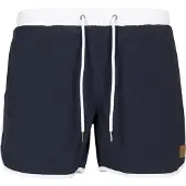 Urban Classics Shorts de bain bleu marine / blanc