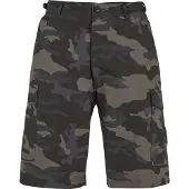 Brandit Short cargo d'été pour homme : Bermuda robuste en coton ripstop camouflage