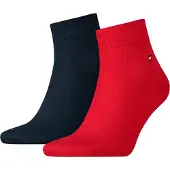 Tommy Hilfiger Underwear Chaussettes bleu marine / rouge feu