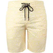 Yeaz Shorts de bain 'Dazzers' jaune clair / blanc