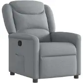 vidaXL Fauteuil relax gris clair Tissu