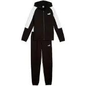 Puma Ess Block Tracksuit Noir 14-16 Years Garçon