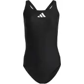 Adidas Maillot de bain sport '3 Bar' noir / blanc