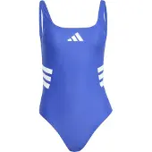 Adidas 3 Stripes U-back Swimsuit Bleu 42 Femme