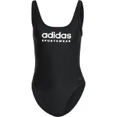Adidas Maillot de bain sport noir / blanc